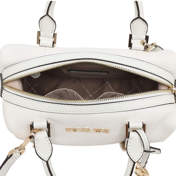 MICHAEL KORS SMALL DUFFLE SATCHEL CLASSIC GOLD LOGO 35H9GYJS5L optic white - Picture 5 of 17